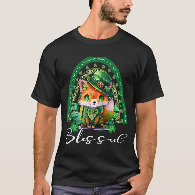 St Patrick's gesegnet Niedlich Rainbow Adorable Ch T-Shirt (Vorderseite)