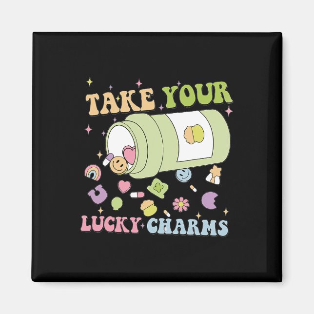 St. Patricks Glückliche Krankenschwester Nimm dein Magnet (Vorne)