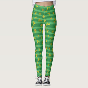 St. Patricks goldene Shamrocks-Leggings Leggings