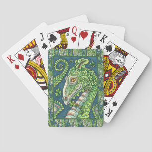 ST. PATRICK'S GREEN SHAMROCK DRACHE, IRISCHE FANTA SPIELKARTEN