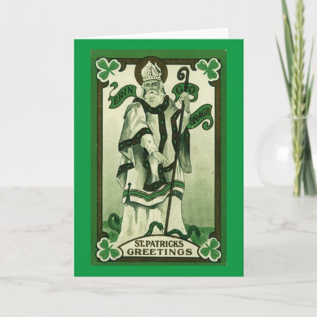 St. Patricks Greetings (Erin Go Braugh) Karte (Vorderseite)