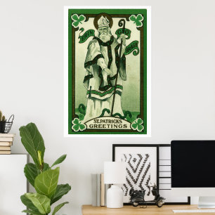 St. Patricks Greetings (Erin Go Braugh) Poster