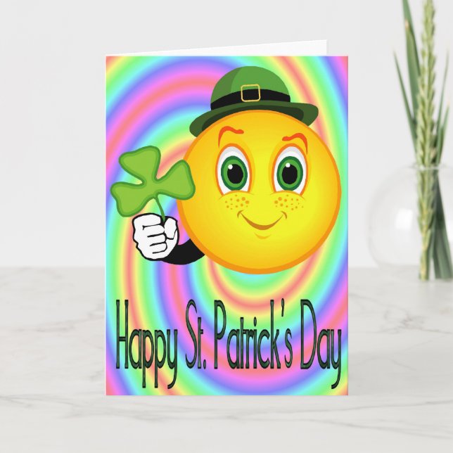 St. Patricks Grußkarte Karte (Vorderseite)