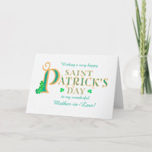 St. Patrick's Grußmutter in Law Kleeblatts Karte