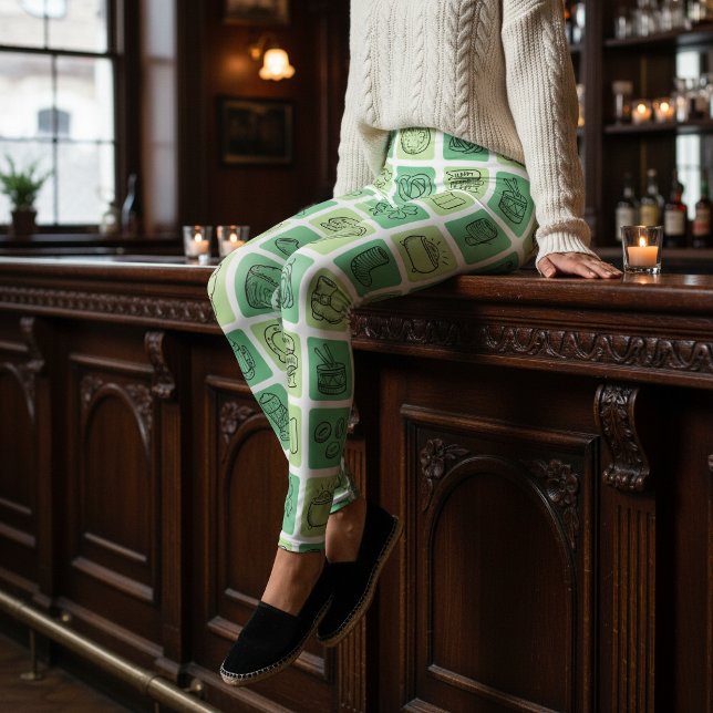 St. Patrick's Hand Drawn Icons ID635 Leggings (Von Creator hochgeladen)