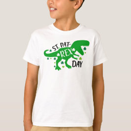 St Patrick's HAPPY ST PAT-REX DAY T-Rex Dinosaur T-Shirt