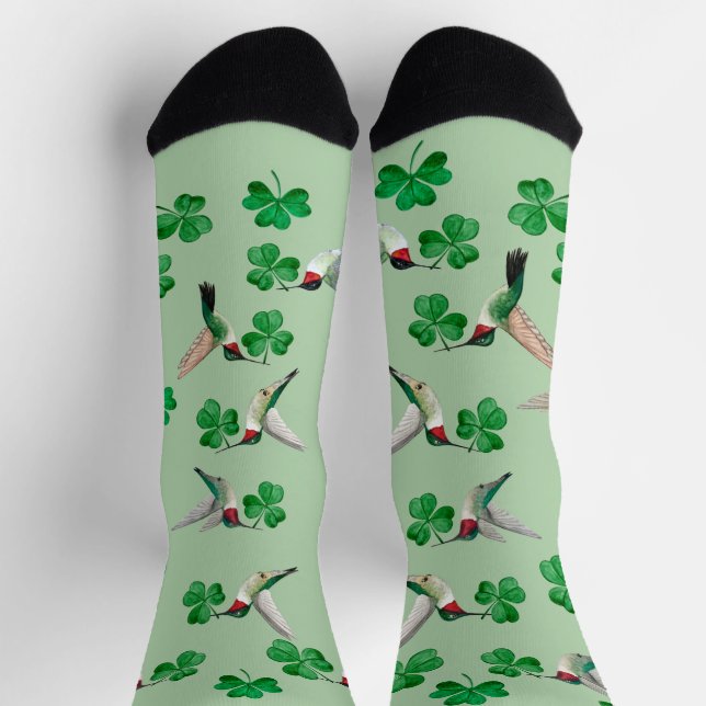 St. Patrick's Hummingbird Crew Socks Socken (Oben)