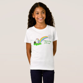 St. Patrick's Igel Unicorn mit Gold T-Shirt