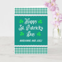 St Patrick's Individuelle Name Kleeblatts Grüne Ka
