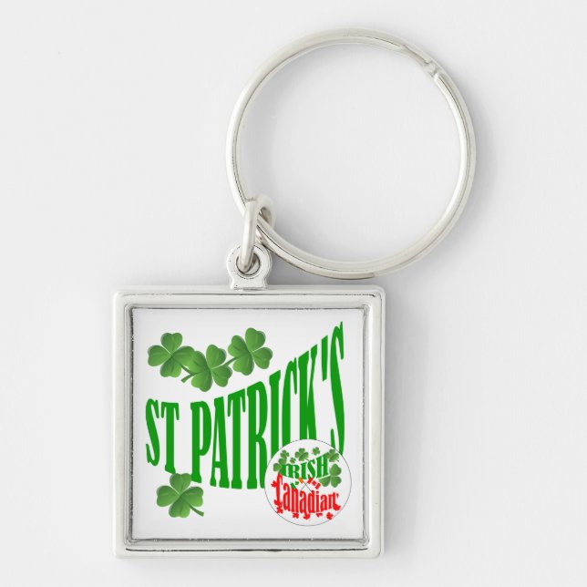 St Patrick's Irish Canadian Schlüsselanhänger (Vorne)