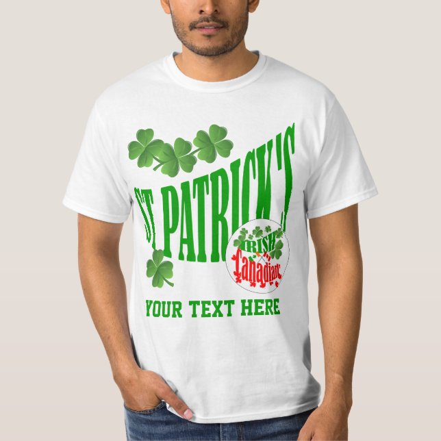 St Patrick's Irish Canadian T-Shirt (Vorderseite)