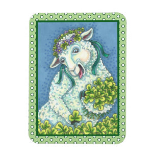 ST. PATRICK'S IRISH EWE & KLEEBLATTS MAGNET