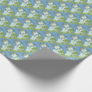 ST. PATRICK'S IRISH EWE & KLEEBLATTS WRAPPING PAPI GESCHENKPAPIER