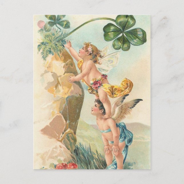 St. Patrick's Irish Fee Postkarte (Vorderseite)