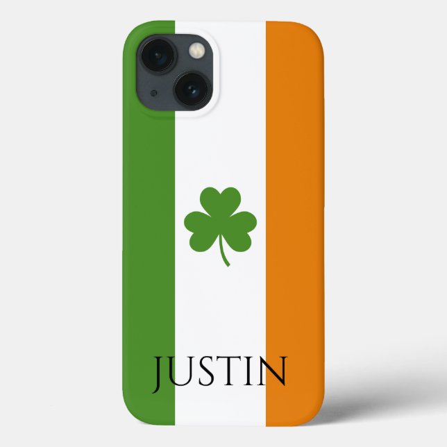 St Patrick's Irish Flag w Kleeblatt | Personalisie Case-Mate iPhone Hülle (Rückseite)