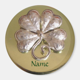St. Patricks Irish Nachname Magnet! Gold Magnet