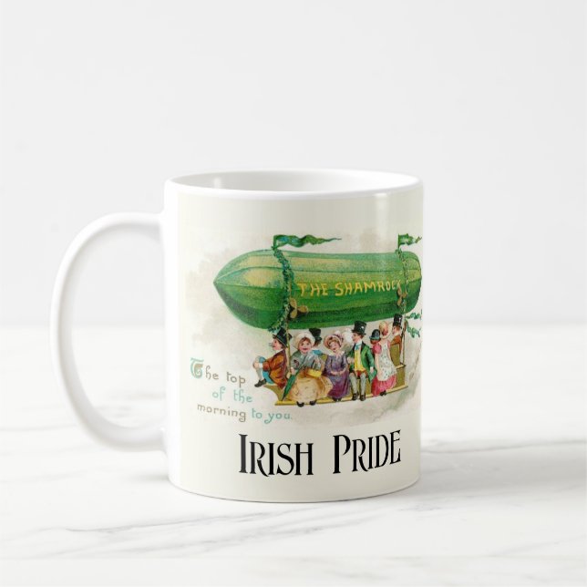 St. Patrick's Irish Pride Top of the Morning Kaffeetasse (Links)