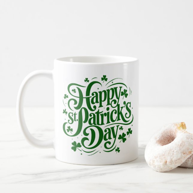 St. Patricks Kaffeetasse (Mit Donut)