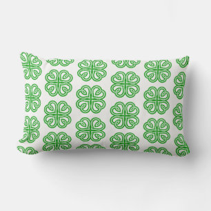 St. Patricks Kissen mit Kleeblatt