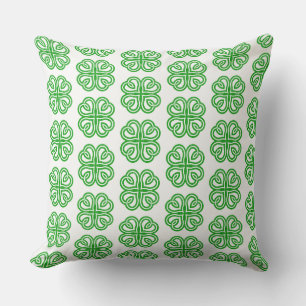 St. Patricks Kissen mit Kleeblatt