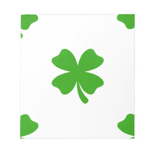 St. Patricks-Kleeblatt-Emoji Notizblock