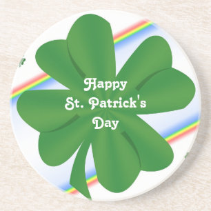 St. Patrick's Kleeblatt Sandstone Untersetzer