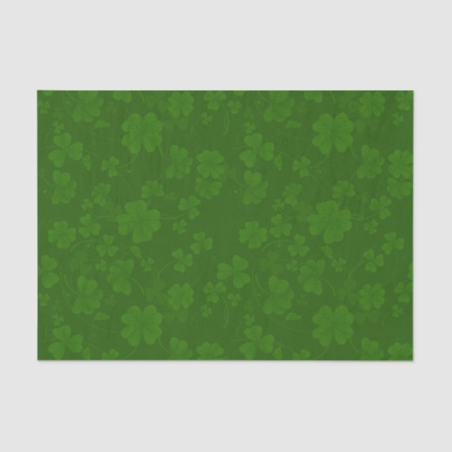 St. Patrick's Kleeblatt Seidenpapier (Vorderseite)