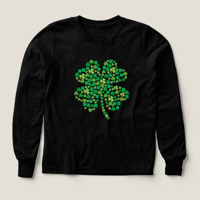 St. Patricks-Kleeblatt-T-Shirt (Design Vorderseite)