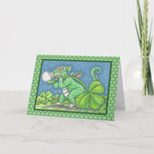 ST. PATRICK'S KLEINE IRISH DRAGON GREETING CARD KARTE