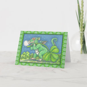 ST. PATRICK'S KLEINE IRISH DRAGON GREETING CARD KARTE