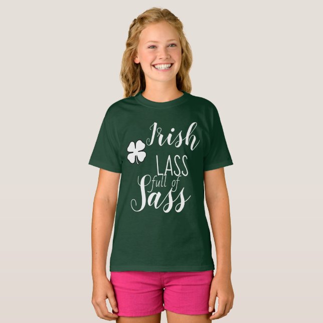 St. Patricks Lass-Shirt T-Shirt (Vorne ganz)