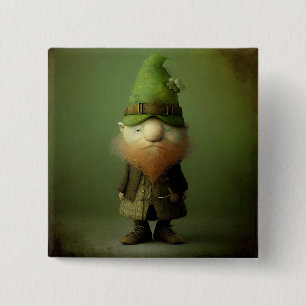 St. Patrick's Leprechaun #4 Button
