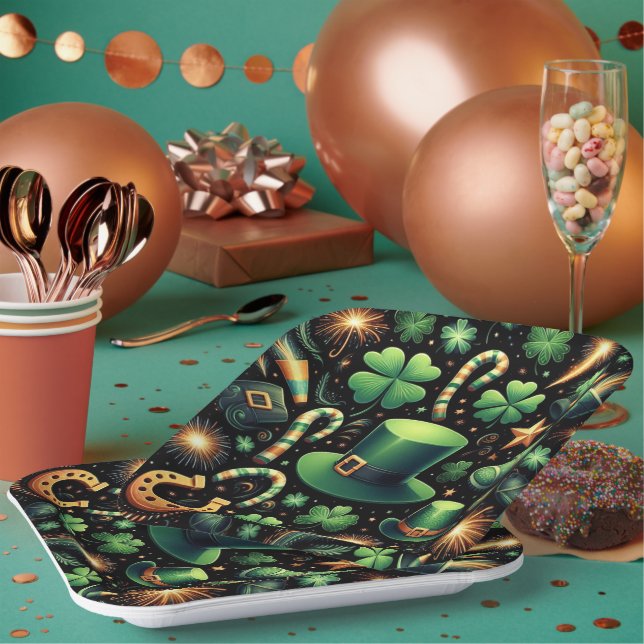 St. Patrick's Luck Pappteller (Multi)
