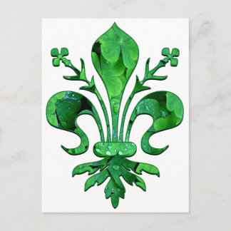 St. Patrick's Lucky Lilie Postkarte
