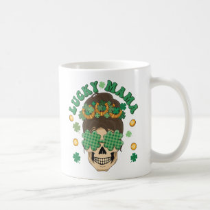 St. Patrick's Lucky Mama Skeleton Kaffeetasse