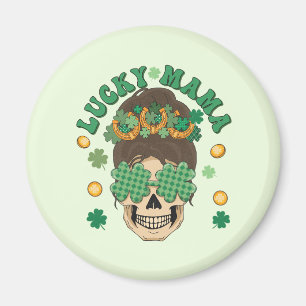 St. Patrick's Lucky Mama Skeleton Magnet