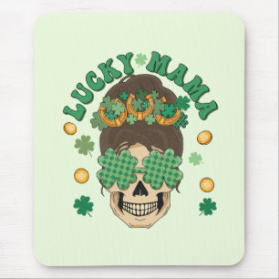 St. Patrick's Lucky Mama Skeleton Mousepad