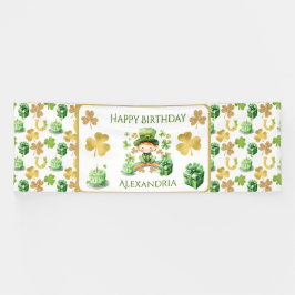 St Patricks Lucky One erster Geburtstag Banner