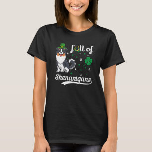 St. Patrick's Lucky Shenanigan Border Collie Dog T-Shirt