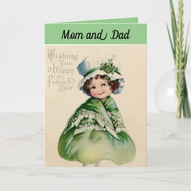 St. Patrick's Mama and Vater Karte (Vorderseite)