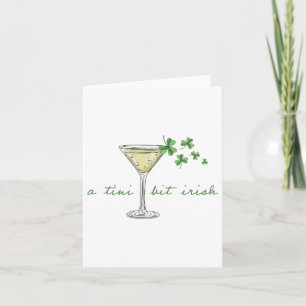 St Patricks Martini Irish Baby A Tini Bit Irish L Karte