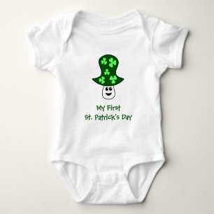 St. Patrick's Mushroom Baby Bodysuit Strampler
