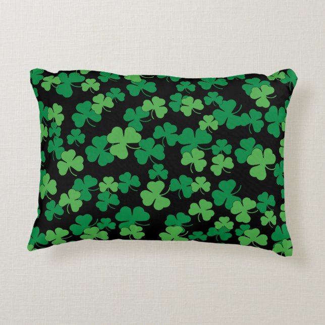 St. Patricks-Muster Zierkissen (Rückseite)