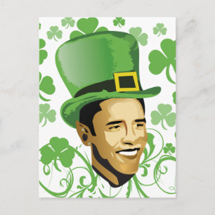 St Patrick's O'Bama 2009 Postkarte