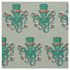St Patricks Octopus Stoff
