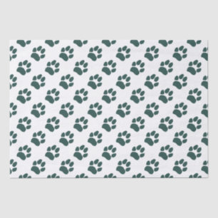 St. Patrick's Paw Print Seidenpapier