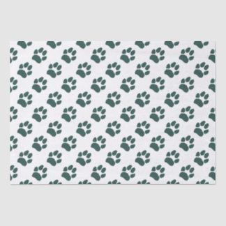 St. Patrick's Paw Print Seidenpapier