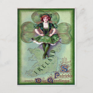 St Patrick's Postcard Postkarte