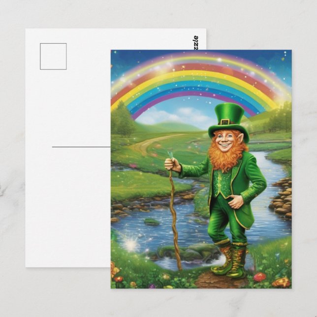 St. Patricks Postkarte (Vorne/Hinten)