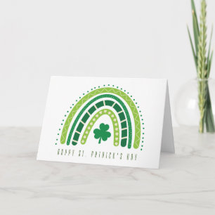 St. Patricks Regenbogen Glücklicher Whimsical Sh Karte